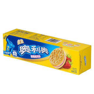 OREO 奥利奥 夹心饼干 草莓味 97g 金装