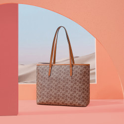 mexican 稻草人 新款时尚印花手提包简约大容量托特包休闲单肩斜挎