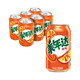 限地区：PEPSI 百事 美年达可乐 Mirinda 橙味汽水 碳酸饮料  330ml*6听