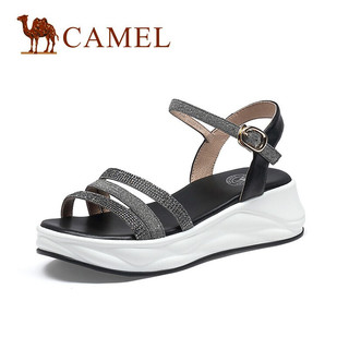 CAMEL 骆驼 A120076320 女士一字搭扣厚底凉鞋