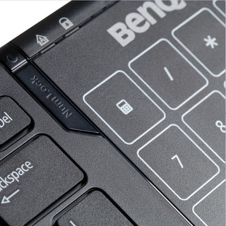 BenQ 明基 KE920 84键 2.4G无线薄膜键盘 黑色 无光