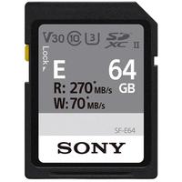 SONY 索尼 E系列 Micro-SD存储卡 64GB（UHS-II、V30、U3）