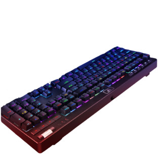 PCCOOLER 超频三 GI-KB801 104键 有线机械键盘 黑色 国产青轴 RGB +有线鼠标 键鼠套装