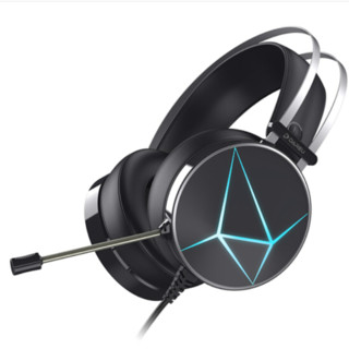 Dareu 达尔优 EH722 震动降噪版 耳罩式头戴式有线游戏耳机 黑色 USB