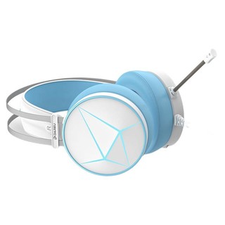 Dareu 达尔优 EH722 精英版 耳罩式头戴式有线游戏耳机 白蓝色 3.5mm