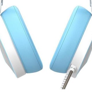 Dareu 达尔优 EH722 精英版 耳罩式头戴式有线游戏耳机 白蓝色 3.5mm