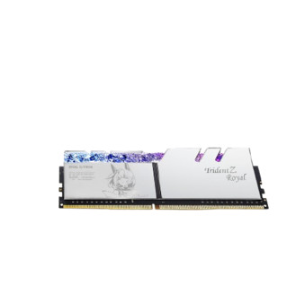 G.SKILL 芝奇 Trident Z Royal皇家戟系列 吹雪联名款 DDR4 3600MHz 台式机内存 灯条 花耀银 16GB 8GB*2 RGB F4-3600C16D-16GTRS