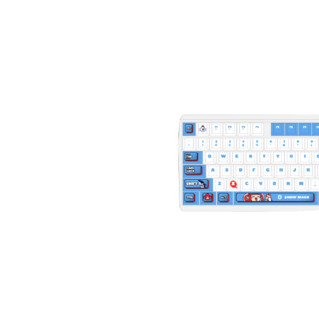 CHERRY 樱桃 MX 3.0S 萌道雪人定制版 109键 有线机械键盘 白蓝 Cherry红轴 无光