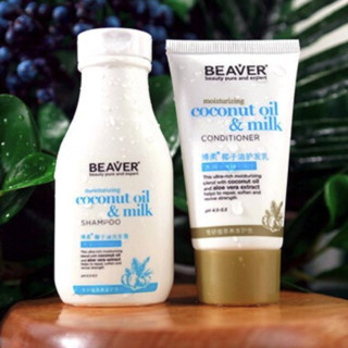 Beaver 博柔 椰子油洗护套装 (洗发水350ml+护发素350ml)