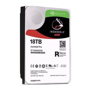 SEAGATE 希捷 酷狼IronWolf Pro系列 3.5英寸 NAS硬盘 18TB (PMR、7200rpm、256MB) ST18000NE000