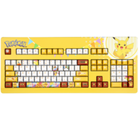CHERRY 樱桃 G80-3000 宝可梦定制皮卡丘2021版 104键 有线机械键盘 黄色 Cherry黑轴 无光