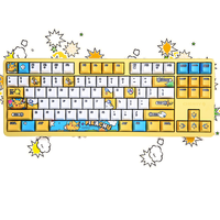 CHERRY 樱桃 G80-3000S 87键 有线机械键盘 黄色 Cherry青轴 无光