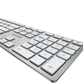 CHERRY 樱桃 KC 6000 SLIM 111键 有线薄膜键盘 银色 无光