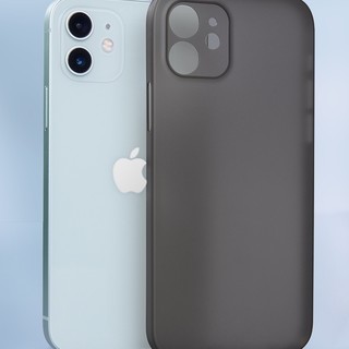 AKAVO 爱否开物 iPhone 12 mini 塑料手机壳 磨砂黑