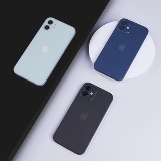AKAVO 爱否开物 iPhone 12 塑料手机壳 磨砂蓝