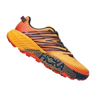 HOKA ONE ONE Speedgoat 4 男子越野跑鞋 1106525-GFBI 橙黑 42