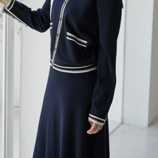 DUSHU 独束 女士连衣裙套装 20DS2296 藏青色 XL