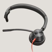 Poly 博诣 Plantronics 缤特力 Poly 博诣 缤特力 C3320-C 耳罩式头戴式有线耳机 黑色 type c