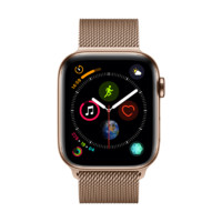 Apple 苹果 Watch Series 4 智能手表 44mm GPS+蜂窝网络 金色不锈钢表壳 金色米兰尼斯表带（GPS）