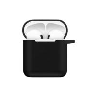 PINXUAN 品炫 AirPods 硅胶耳机保护套 酷睿黑