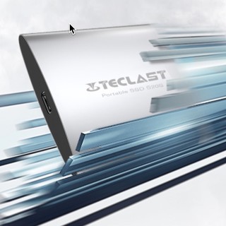 Teclast 台电 S20S USB 3.1 Gen2 移动固态硬盘 Type-C 1TB 银色