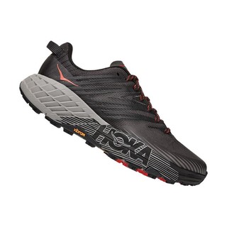 HOKA ONE ONE Speedgoat 4 男子跑鞋 1106528-DGGA 黑灰 44.5 有宽版