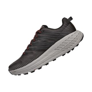 HOKA ONE ONE Speedgoat 4 男子跑鞋 1106528-DGGA 黑灰 44.5 有宽版