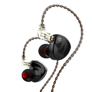 TRN TRN-BA8 入耳式挂耳式动铁有线耳机 黑色 3.5mm