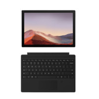 Microsoft 微软 Surface Pro 7 12.3英寸 Windows 10 二合一平板电脑(2736*1824dpi、酷睿i5-1035G4、8GB、128GB、WiFi版、典雅黑）+原装键盘