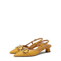 tigrisso 蹀愫 TA21311-15A0K 女士深黄色羊皮革凉鞋
