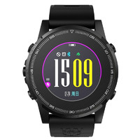 JTOUR 军拓 VIGOR 5 智能手表 47mm 碳素黑不锈钢表盘 黑色硅胶表带（北斗、GPS）