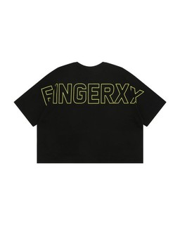 fingercroxx Bigfoot 女士刺绣短款T恤
