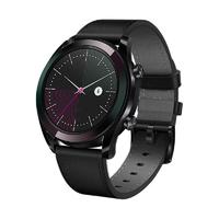 HUAWEI 华为 WATCH GT 智能手表 42mm 雅致款 黑色陶瓷表圈 黑色皮革表带（北斗、GPS、NFC）