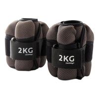 DECATHLON 迪卡侬 负重沙袋 8358970 褐色 2kg*2 四档可调