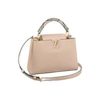 LOUIS VUITTON 路易威登 CAPUCINES BB系列 女士手袋 N92041 米色 小号