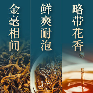 乾红 宜兴红茶小种茶叶 明前金琥珀系列 独芽品质略带花香罐装100g非金骏眉