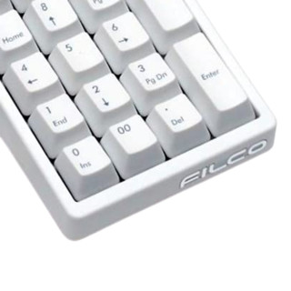 FILCO 斐尔可 Majestouch TenKeyPad 2 有线机械键盘 ‎亚光白 Cherry静音粉轴 无光