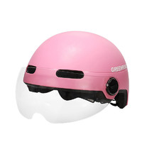 FOREVER 永久 QVSS95080 摩托车头盔 粉色 透明镜片