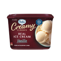 Bulla 布拉(Bulla)鲜奶冰淇淋 香草口味 桶装2L 大桶装网红冰激凌 雪糕 冷饮 冰棒 网红冷饮 澳洲原装进口