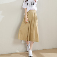 La Chapelle 拉夏贝尔 25270-12EJ 女士纯色森系休闲裙裤