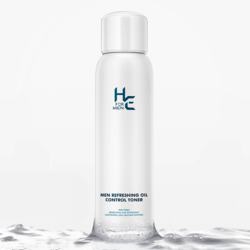 H&E 赫恩 男士清爽控油爽肤水喷雾180ml*2瓶润肤收敛毛孔 补水保湿柔肤水男