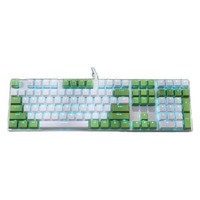 Dareu 达尔优 EK815 机械合金版 104键 有线机械键盘 白绿色 国产黑轴 单光