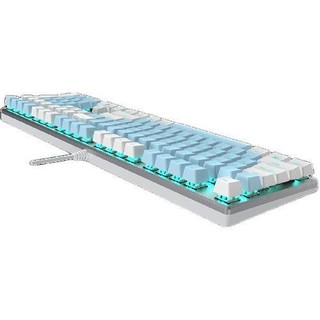Dareu 达尔优 EK815 108键 有线机械键盘 蓝白色 国产茶轴 单光