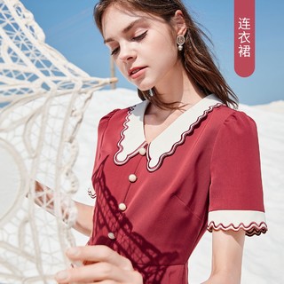 xiangying/香影 女士赫本风雪纺连衣裙