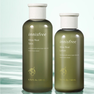 悦诗风吟 韩国进口 悦诗风吟 Innisfree 橄榄油自然水乳护肤品化妆品套装礼盒爽肤水乳液 深层保湿补水