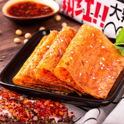 threesquirrels三只松鼠big大辣片230g袋大辣条童年零食辣皮豆皮