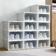 IRIS 爱丽思 透明鞋盒子储物盒组合8只装