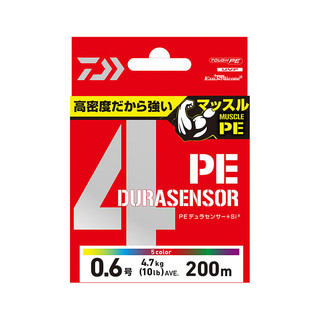 DAIWA 达亿瓦 DURASENSOR系列 PE鱼线 4编 珊瑚粉 0.4号 200米