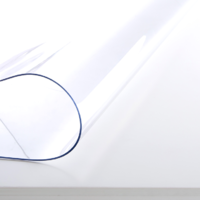 竹月阁 软玻璃塑料PVC桌布 无味款透明1.0 70*70cm