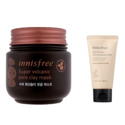 innisfree 悦诗风吟 火山岩泥毛孔清洁面膜 100ml （送洁面 50ml）